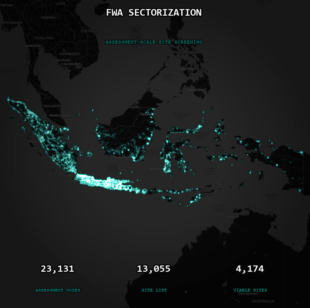 FWA national site optimization location data