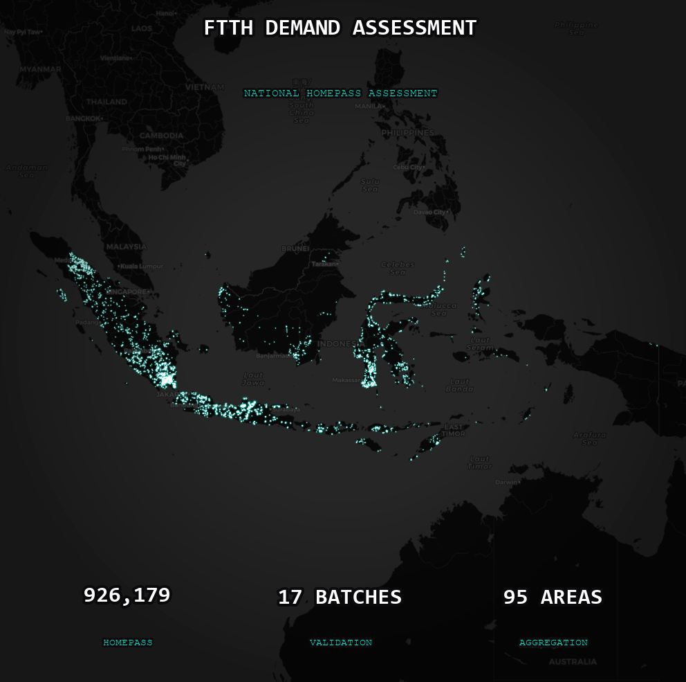 FTTH infrastructure planning map capture